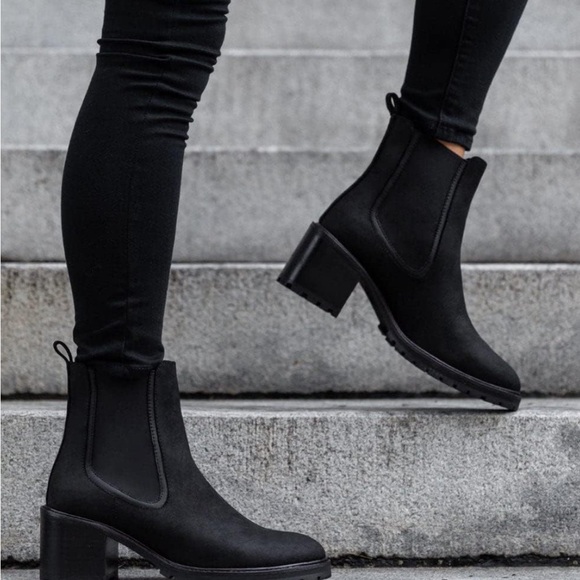 Black Ankle Boots - Picture 1 of 10